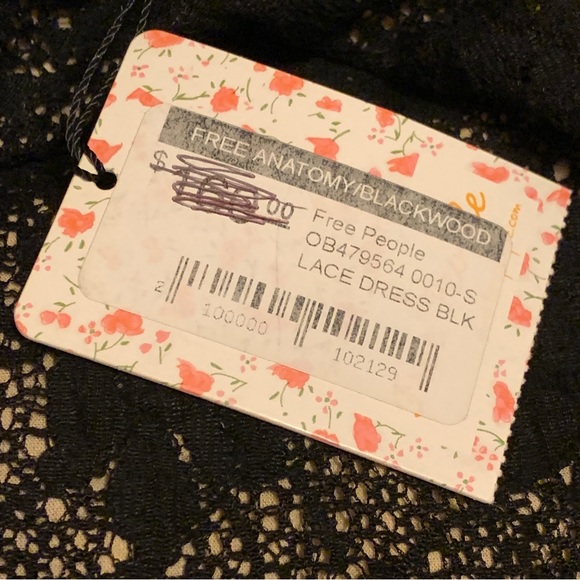 NWT - Free People One Angel Black Lace Dress - Picture 7 of 7